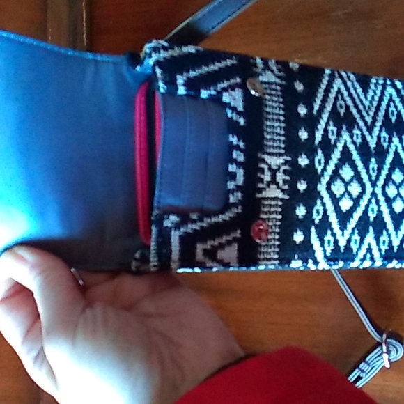 Thirty one black and white reversible tote bag rio weave - Picture 5 of 5